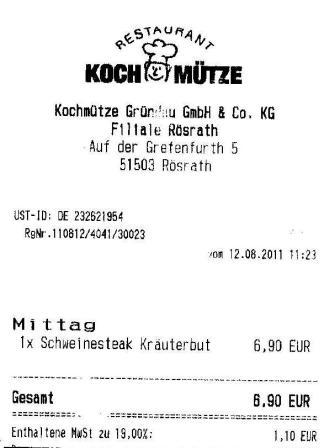 deutschlandsbeste Hffner Kochmtze Restaurant